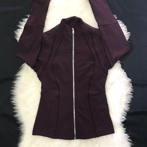 Lululemon Define Jacket Wing Mesh Black Cherry